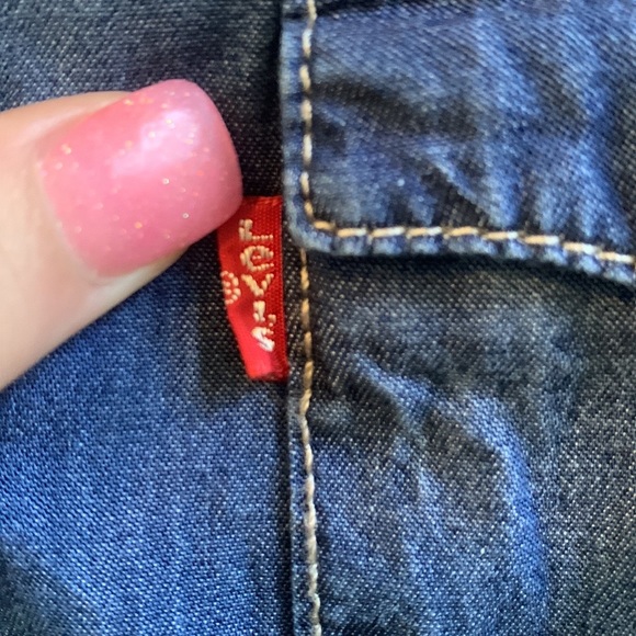 Girls Levi's Long Sleeve Button Up Shirt - Picture 7 of 10